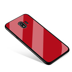 Custodia Silicone Specchio Laterale Cover per Samsung Galaxy Grand Prime Pro (2018) Rosso