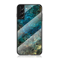 Custodia Silicone Specchio Laterale Cover per Samsung Galaxy S21 FE 5G Verde