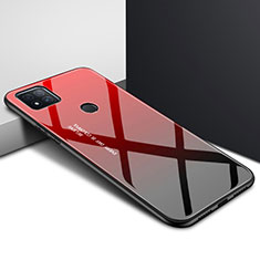 Custodia Silicone Specchio Laterale Cover per Xiaomi POCO C31 Rosso