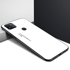 Custodia Silicone Specchio Laterale Cover per Xiaomi Redmi 9 Activ Bianco