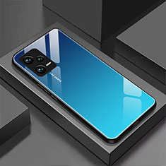 Custodia Silicone Specchio Laterale Cover per Xiaomi Redmi Note 12 Explorer Blu