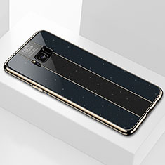 Custodia Silicone Specchio Laterale Cover S01 per Samsung Galaxy S8 Plus Nero