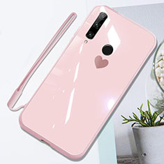 Custodia Silicone Specchio Laterale Cover T01 per Huawei Honor 20 Lite Rosa