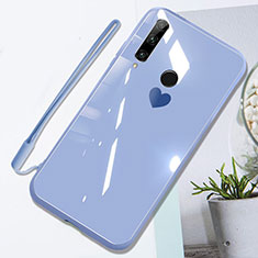 Custodia Silicone Specchio Laterale Cover T01 per Huawei Honor 20 Lite Viola