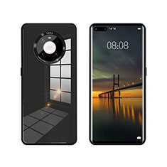 Custodia Silicone Specchio Laterale Cover T01 per Huawei Mate 40E Pro 4G Nero