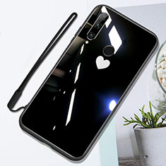 Custodia Silicone Specchio Laterale Cover T01 per Huawei P Smart+ Plus (2019) Nero