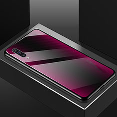 Custodia Silicone Specchio Laterale Cover T02 per Samsung Galaxy A70S Viola