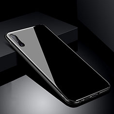 Custodia Silicone Specchio Laterale Cover T04 per Samsung Galaxy A90 5G Nero