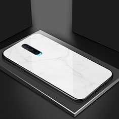 Custodia Silicone Specchio Laterale Cover T06 per Oppo RX17 Pro Bianco