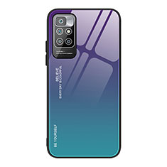 Custodia Silicone Specchio Laterale Sfumato Arcobaleno Cover JM1 per Xiaomi Redmi 10 (2022) Multicolore