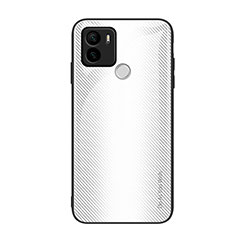 Custodia Silicone Specchio Laterale Sfumato Arcobaleno Cover JM1 per Xiaomi Redmi A1 Plus Bianco