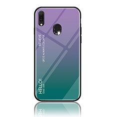 Custodia Silicone Specchio Laterale Sfumato Arcobaleno Cover LS1 per Samsung Galaxy A20e Multicolore