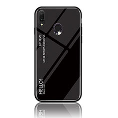 Custodia Silicone Specchio Laterale Sfumato Arcobaleno Cover LS1 per Samsung Galaxy A20e Nero