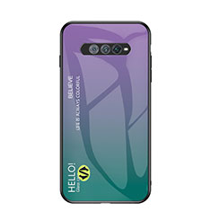 Custodia Silicone Specchio Laterale Sfumato Arcobaleno Cover LS1 per Xiaomi Black Shark 4S Pro 5G Multicolore