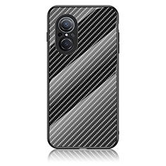 Custodia Silicone Specchio Laterale Sfumato Arcobaleno Cover LS2 per Huawei Honor 50 SE 5G Nero