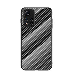 Custodia Silicone Specchio Laterale Sfumato Arcobaleno Cover LS2 per Xiaomi Mi 11i 5G (2022) Nero