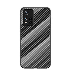 Custodia Silicone Specchio Laterale Sfumato Arcobaleno Cover LS2 per Xiaomi Poco M4 Pro 5G Nero