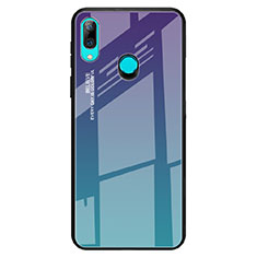 Custodia Silicone Specchio Laterale Sfumato Arcobaleno Cover per Huawei P Smart Z Verde