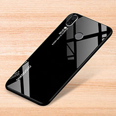 Custodia Silicone Specchio Laterale Sfumato Arcobaleno Cover per Xiaomi Redmi Note 7 Nero