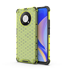 Custodia Silicone Trasparente Laterale 360 Gradi Cover AM1 per Huawei Enjoy 50 Pro Verde