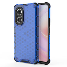 Custodia Silicone Trasparente Laterale 360 Gradi Cover AM1 per Huawei Honor 50 SE 5G Blu