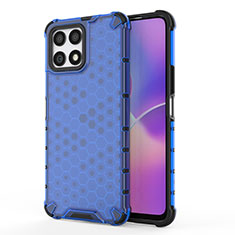 Custodia Silicone Trasparente Laterale 360 Gradi Cover AM1 per Huawei Honor X30i Blu