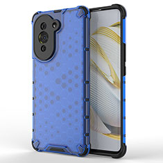 Custodia Silicone Trasparente Laterale 360 Gradi Cover AM1 per Huawei Nova 10 Pro Blu