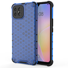 Custodia Silicone Trasparente Laterale 360 Gradi Cover AM1 per Huawei Nova 8 SE 4G Blu