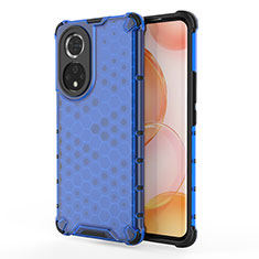 Custodia Silicone Trasparente Laterale 360 Gradi Cover AM1 per Huawei Nova 9 Blu