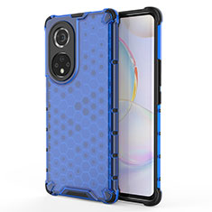 Custodia Silicone Trasparente Laterale 360 Gradi Cover AM1 per Huawei Nova 9 Pro Blu