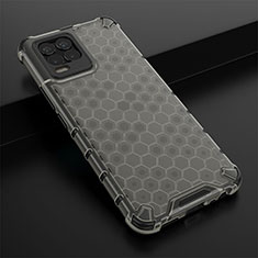 Custodia Silicone Trasparente Laterale 360 Gradi Cover AM1 per Realme 8 Pro Nero