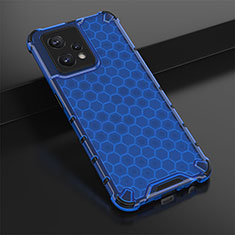 Custodia Silicone Trasparente Laterale 360 Gradi Cover AM1 per Realme 9 4G Blu