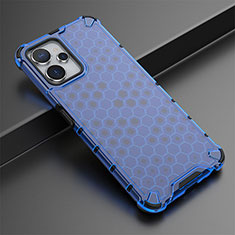 Custodia Silicone Trasparente Laterale 360 Gradi Cover AM1 per Realme 9i 5G Blu