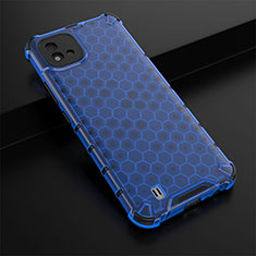 Custodia Silicone Trasparente Laterale 360 Gradi Cover AM1 per Realme C20 Blu