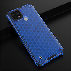 Custodia Silicone Trasparente Laterale 360 Gradi Cover AM1 per Realme C21 Blu