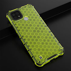 Custodia Silicone Trasparente Laterale 360 Gradi Cover AM1 per Realme C21 Verde