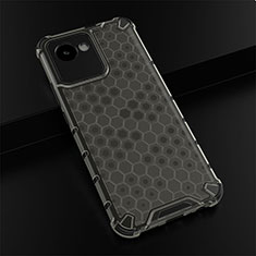 Custodia Silicone Trasparente Laterale 360 Gradi Cover AM1 per Realme C30 Nero