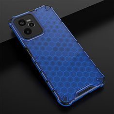 Custodia Silicone Trasparente Laterale 360 Gradi Cover AM1 per Realme C35 Blu