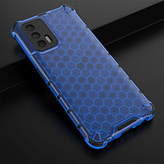 Custodia Silicone Trasparente Laterale 360 Gradi Cover AM1 per Realme GT Master 5G Blu