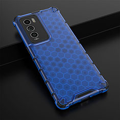 Custodia Silicone Trasparente Laterale 360 Gradi Cover AM1 per Realme GT Master Explorer 5G Blu