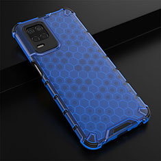 Custodia Silicone Trasparente Laterale 360 Gradi Cover AM1 per Realme Q3i 5G Blu