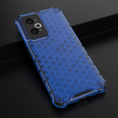 Custodia Silicone Trasparente Laterale 360 Gradi Cover AM1 per Realme Q5 Pro 5G Blu