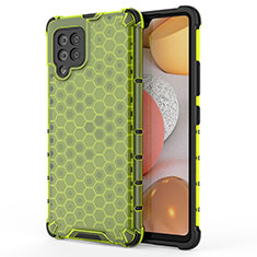 Custodia Silicone Trasparente Laterale 360 Gradi Cover AM1 per Samsung Galaxy A42 5G Verde