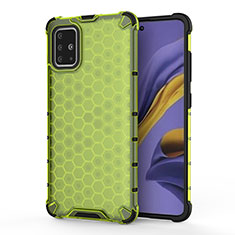 Custodia Silicone Trasparente Laterale 360 Gradi Cover AM1 per Samsung Galaxy A51 4G Verde