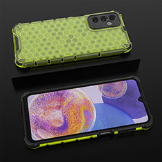 Custodia Silicone Trasparente Laterale 360 Gradi Cover AM1 per Samsung Galaxy F23 5G Verde