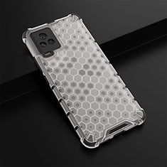 Custodia Silicone Trasparente Laterale 360 Gradi Cover AM1 per Vivo iQOO 7 Legend 5G Bianco