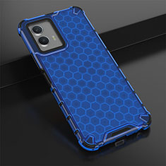 Custodia Silicone Trasparente Laterale 360 Gradi Cover AM1 per Vivo iQOO U5 5G Blu