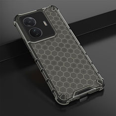 Custodia Silicone Trasparente Laterale 360 Gradi Cover AM1 per Vivo iQOO Z6 Pro 5G Nero