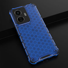 Custodia Silicone Trasparente Laterale 360 Gradi Cover AM1 per Vivo T1 4G Blu