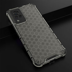 Custodia Silicone Trasparente Laterale 360 Gradi Cover AM1 per Vivo V21s 5G Nero